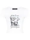 Ground Zero T-shirt Mit Slogan-print In White