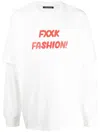 Ground Zero Slogan-print Double-sleeved T-shirt In White