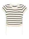 Ground Zero Striped Top In White