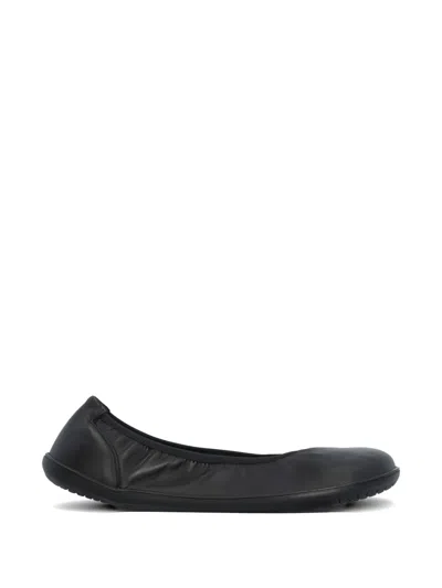 Groundies Elasticated-trim Ballet Flats In Black