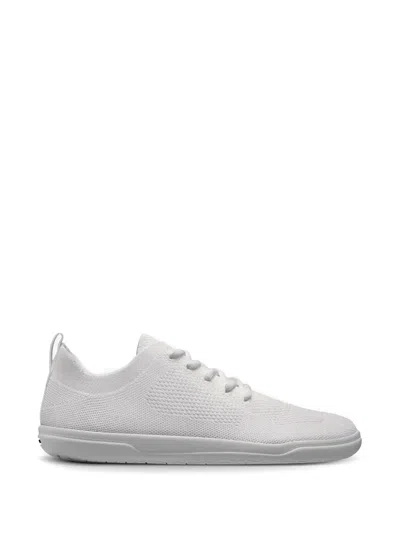 Grounds Knit Lace-up Sneakers In White