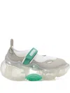 Grounds Moopie Bubble-sole Ballet Flats In Gray