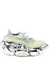 Grounds Moopie Chrome Scratch Sneakers In Grey