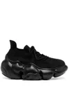 Grounds Moopie Hairy Sneakers In Black