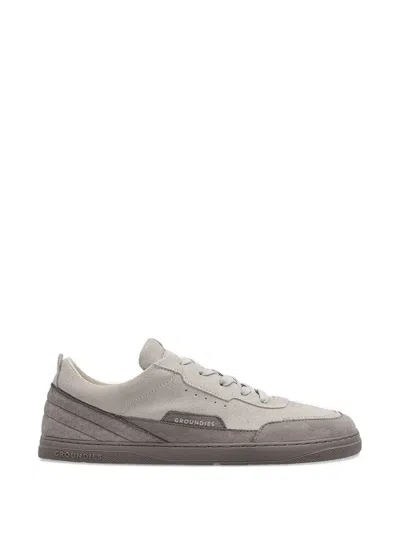 Grounds Panelled Suede Sneakers In Animal Print