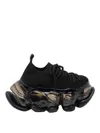 Grounds Skyscraper Lace-up Sneakers In Black