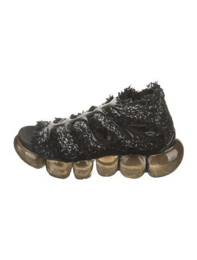 Pre-owned Grounds Tweed Pattern Chunky Sneakers In Multicolor