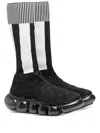 Grounds Jewelry X Bernhard Willhelm Stripe Sock Sneaker In Black