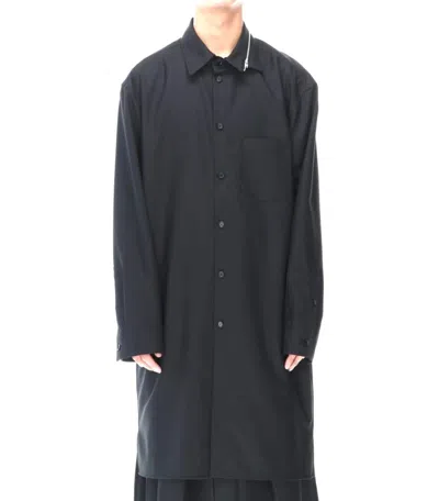 Pre-owned Groundy X Yohji Yamamoto Long Zipper Collar Shirt In Black