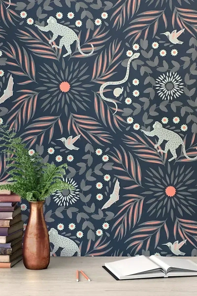 Grow House Grow Fauna Fantasia Wallpaper In Multi