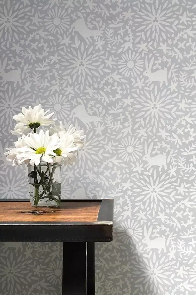Grow House Grow Jardin Wallpaper In Gray