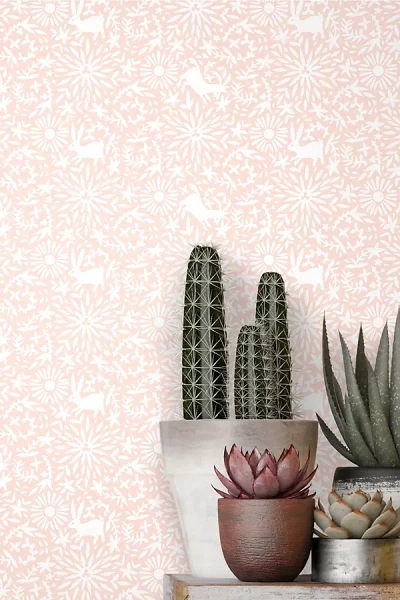 Grow House Grow Jardin Wallpaper In Pink