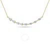 GROWN GORGEOUS GROWN GORGEOUS LAB GROWN BEAUTIFUL NECKLACE 14K WHITE GOLD NECKLACE 1 1/5 CTW CERTIFIED (F VS2)