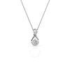 GROWN GORGEOUS GROWN GORGEOUS LAB GROWN BEAUTIFUL PENDANT 14K WHITE GOLD NECKLACE 1/4 CTW CERTIFIED (F VS2)