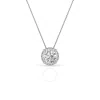 GROWN GORGEOUS GROWN GORGEOUS LAB GROWN BEAUTIFUL PENDANT 14K WHITE GOLD NECKLACE 3/4 CTW CERTIFIED (F VS2)
