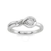 GROWN GORGEOUS GROWN GORGEOUS LAB GROWN BEAUTIFUL RING 14K WHITE GOLD RING 1/4 CTW CERTIFIED (F VS2)