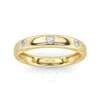 GROWN GORGEOUS GROWN GORGEOUS LAB GROWN DAZZLING BAND 14K YELLOW GOLD RING 1/8 CTW CERTIFIED (F VS2)