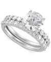 Grown With Love Certified Lab Grown Diamond Bridal Set (3 Ct. T.w.) In 14k White Gold In White Gold