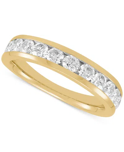 Grown With Love Certified Lab Grown Diamond Channel Set Band (1 Ct. T.w.) In 14k Gold In Yellow Gold