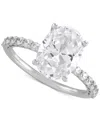 Grown With Love Certified Lab Grown Diamond Engagement Ring (3-1/2 Ct. T.w.) In 14k White Gold In White Gold