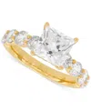 Grown With Love Certified Lab Grown Diamond Princess-cut Engagement Ring (4-1/4 Ct. T.w.) In 14k Gold In Yellow Gold