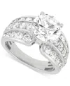 Grown With Love Certified Lab Grown Multirow Engagement Ring (4-1/2 Ct. T.w.) In 14k White Gold In White Gold