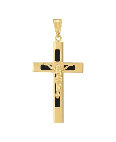 Grown With Love Cross Pendant Onyx (3 Ct. T.w.) In 10k Yellow Gold