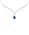 Grown With Love Emerald (1-1/2 Ct. T.w.) & Lab Grown Diamond (1 Ct. T.w.) Fancy 18" Pendant Necklace In 14k Gold (al In Sapphire