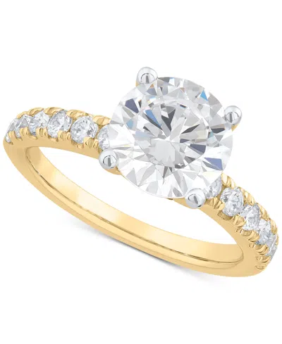 Grown With Love Igi Certified Lab Grown Diamond Engagement Ring (3 Ct. T.w.) In 14k White Gold Or 14k Gold & White G In Multi