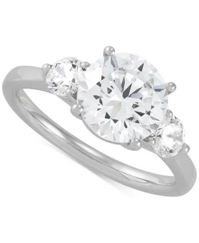 Grown With Love Igi Certified Lab Grown Diamond Three Stone Engagement Ring (3 Ct. T.w.) In 14k Gold In White Gold