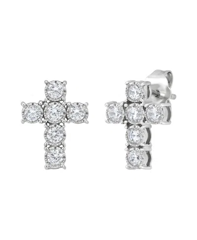 Grown With Love Lab Grown Diamond (1/2 Ct. T.w.) Earrings In 10k White Gold In Silver