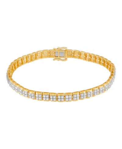 Grown With Love Lab Grown Diamond Bracelet (2 Ct. T.w.) In 14k Yellow Gold Plated Sterling Silver