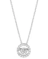 Grown With Love Lab Grown Diamond Openwork Halo Pendant Necklace (3/4 Ct. T.w.) In 14k White Gold, 16" +2" Extender In White Gold