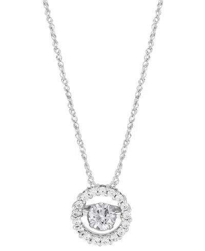 Grown With Love Lab Grown Diamond Openwork Halo Pendant Necklace (3/4 Ct. T.w.) In 14k White Gold, 16" +2" Extender