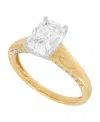Grown With Love Lab Grown Diamond Ring (2-1/4 Ct. T.w.) In 14k Yellow And White Gold