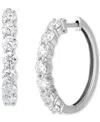 Grown With Love Lab Grown Diamond Small Hoop Earrings (2 Ct. T.w.) In 14k White Or Yellow Gold In White Gold