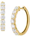Grown With Love Lab Grown Diamond Small Hoop Earrings (2 Ct. T.w.) In 14k White Or Yellow Gold In Yellow Gold