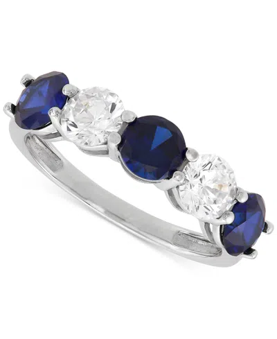 Grown With Love Lab Grown Emerald (1-1/3 Ct. T.w.) & Lab Grown Diamond (1 Ct. T.w.) Five Stone Ring In 14k Gold (als In Ruby