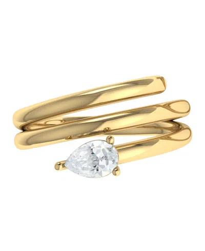 Grown With Love Macy's Lab-grown Diamond Wrap Ring (1/2 Ct. T.w.) In 10k Yellow Gold