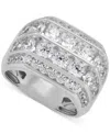 Grown With Love Men's Lab Grown Diamond Multirow Cluster Ring (5 Ct. T.w.) In 10k White Gold In White Gold