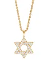 Grown With Love Men's Lab Grown Diamond Star Of David 22" Pendant Necklace (1 Ct. T.w.) In 10k Gold In Gold