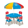 Grown'n Up Summertime Patio Set With Chairs & Umbrella In Multi