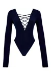Growny Women's Liona Bodysuit Navy Blue In Blue