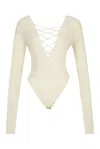 Growny Women's Liona Bodysuit White In Neutral