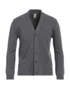 Grp Man Cardigan Grey Size 38 Merino Wool In Gray