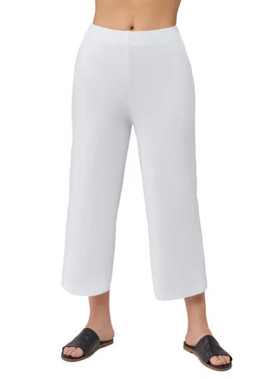 Grp1 Knits Cropped Full Pant In White