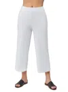 Grp1 Knits Cropped Full Pant In White In White