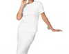 Grp1 Knits Shaped Tee In White In White