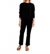 Grp1 Knits Oversized Cropped Pullover Sweater In Black In Black