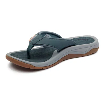 Grundens Men's  Deck Boss Flip Flop Sandals In Blue